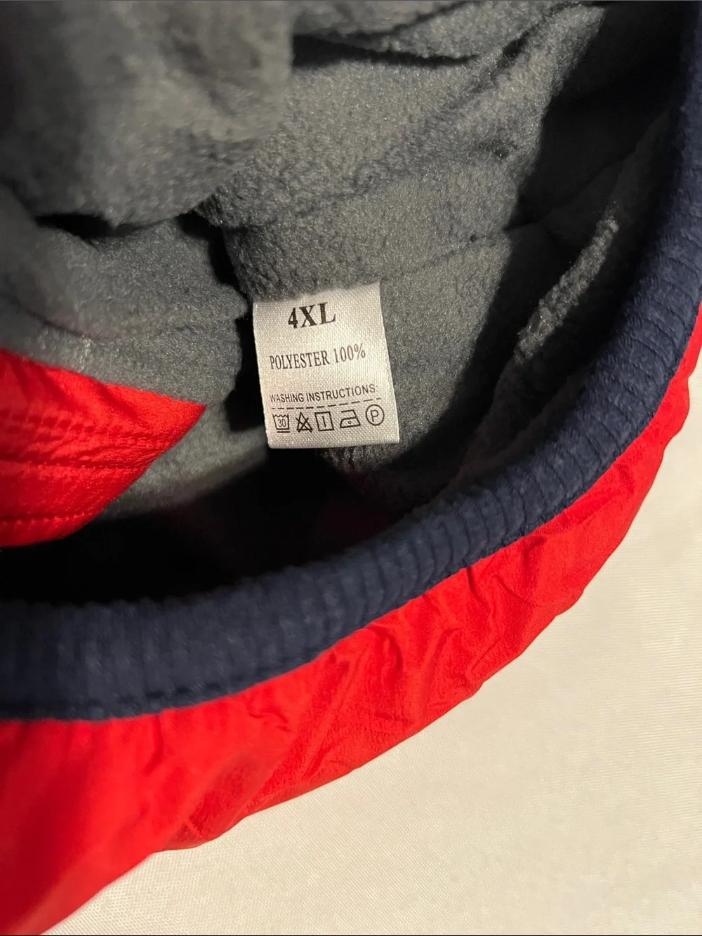 Red Quilted Dog Jacket with Reflective Straps